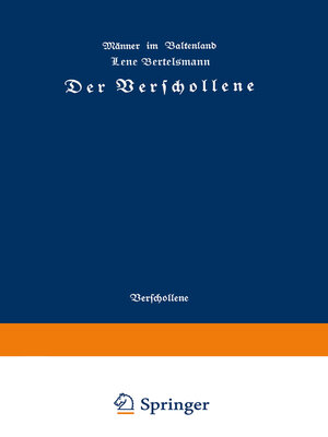 cover image of Der Verschollene